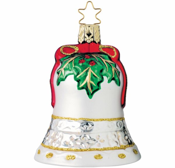Bild 1 von INGE-GLAS® Christbaumschmuck »Weihnachtsglocke 8cm Glocke« (1-tlg), mundgeblasen, handbemalt