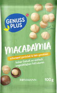 GENUSS PLUS Macadamias, geröstet & gesalzen