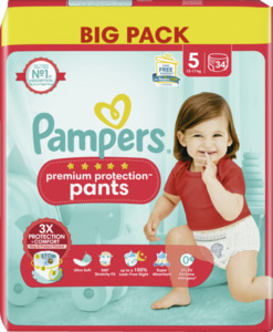 Pampers premium protection pants Gr.5 (12-17kg) Big Pack
