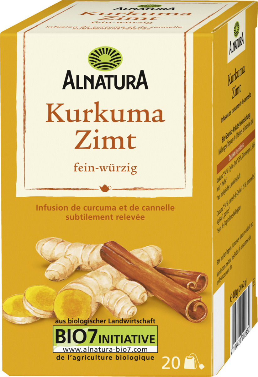 Bild 1 von Alnatura Bio Kurkuma Zimt Tee