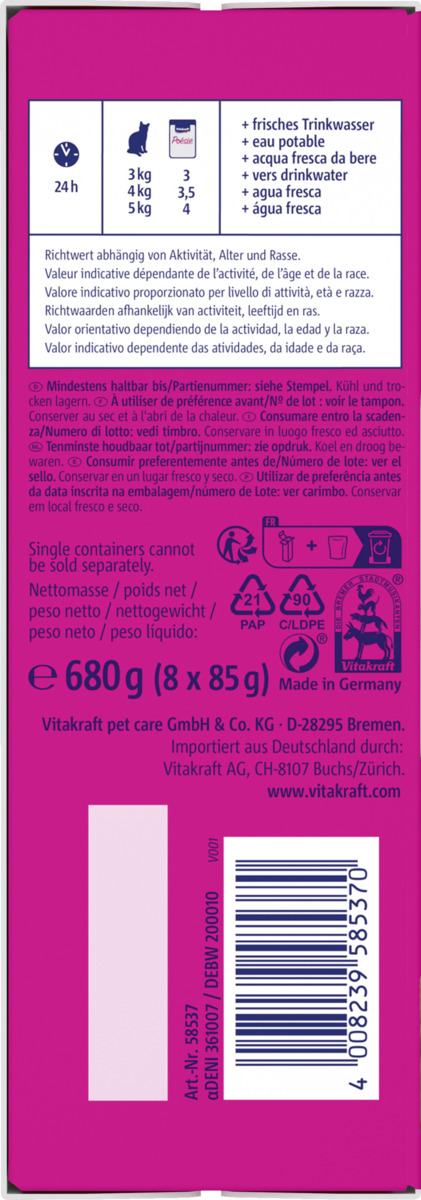 Bild 3 von Vitakraft Poésie Délice Poultry Selection Sauce, 680 g