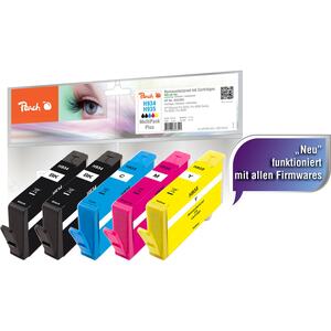 Peach Spar Pack Plus Tintenpatronen kompatibel zu HP No. 934*2, No. 935, C2P19A*2, C2P20A, C2P21A, C2P22A (wiederaufbereitet)