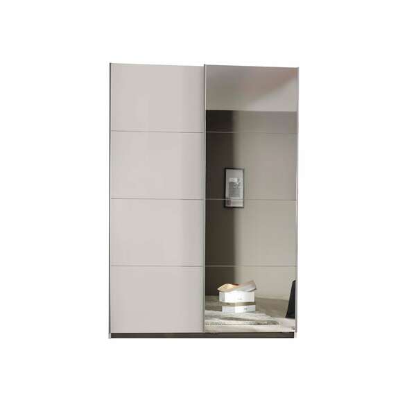 Bild 1 von Schwebetürenschrank Hannah 2-trg mit 1 Spiegelfront weiß B 136 cm - H 197 cm - T 48 cm
