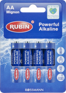RUBIN Powerful Alkaline Batterien AA
