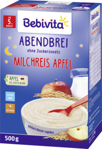 Bebivita Abendbrei Milchreis Apfel ab 5. Monat