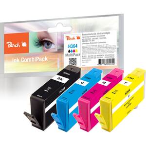 Peach Spar Pack Tintenpatronen kompatibel zu HP No. 364, N9J73AE, SD534EE (wiederaufbereitet)
