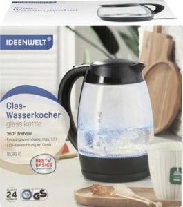 IDEENWELT Glas-Wasserkocher