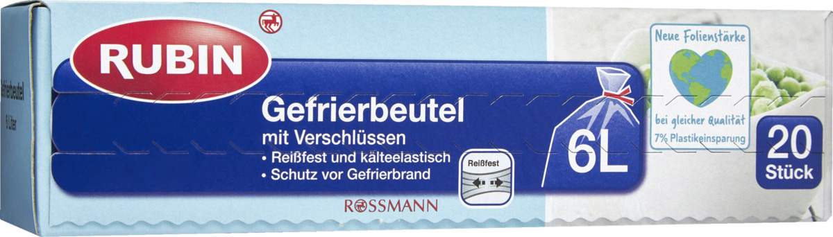 Bild 1 von Rubin             Gefrierbeutel 6 l