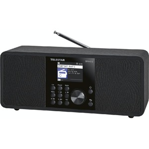 TELESTAR DIRA S 2 Multifunktions-Stereoradio (Digiradio, Hybridradio, DAB+/UKW, USB Musikplayer, UPnP, DLNA und Bluetooth 5.1, TFT LCD Farbdisplay)