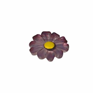 Bella Casa Dekomagnet Magnet Kühlschrankmagnet Pinnwandmagnet, Ø 30 mm, Blume lila, 1 Stück