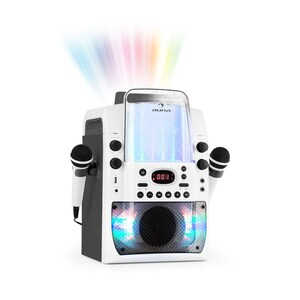 Kara Liquida BT Karaoke-Anlage Lichtshow Wasserfontäne Bluetooth weiß/grau... Grau