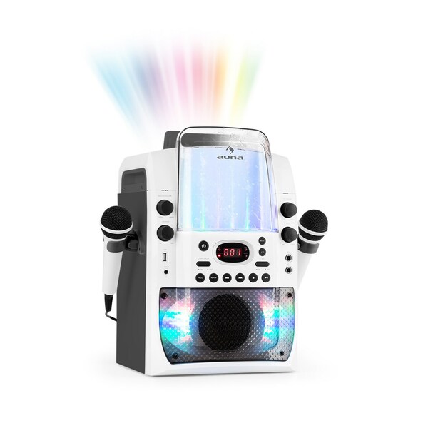 Bild 1 von Kara Liquida BT Karaoke-Anlage Lichtshow Wasserfontäne Bluetooth weiß/grau... Grau