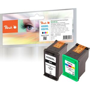 Peach Spar Pack Druckköpfe kompatibel zu HP No. 350XL, No. 351XL, CB336EE, CB338EE (wiederaufbereitet)