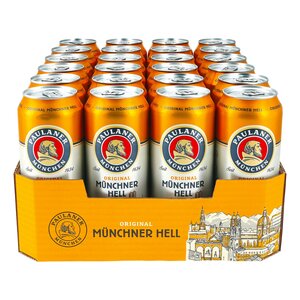 Paulaner Münchner Hell 4,9 % vol 0,5 Liter Dose, 24er Pack