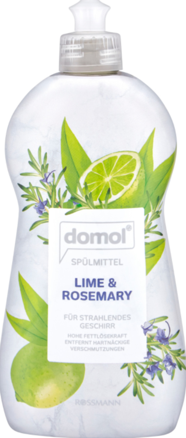 Bild 1 von domol Spülmittel Lime & Rosemary