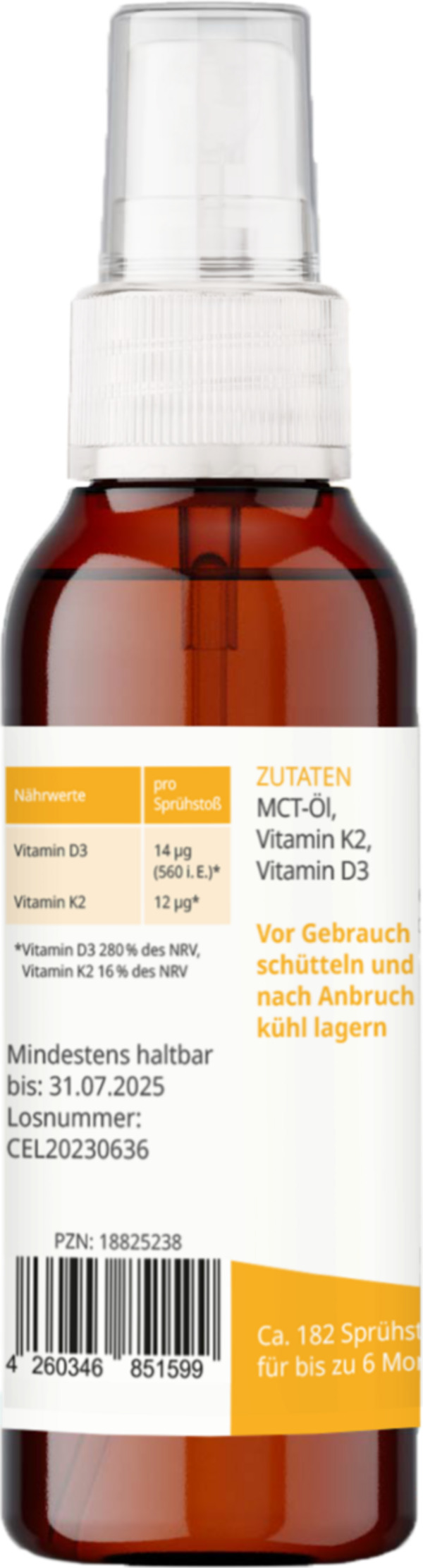 Bild 4 von kindgesund Vitamin D3+K2 Spray für Kinder, 25 ml