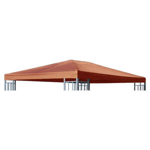 Grasekamp Ersatzdach Für Pavillon Aluoptik Terracotta Polyester-mischgewebe B/l: Ca. 300x400 Cm