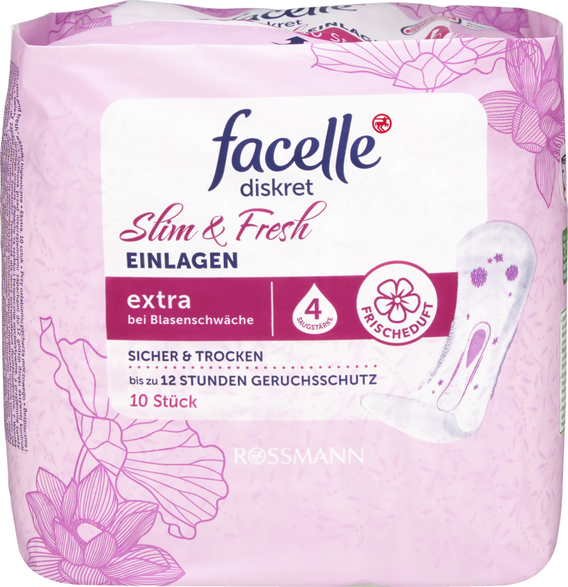 Bild 1 von facelle diskret Hygiene Einlagen Slim & Fresh extra