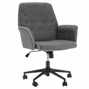 HOMCOM Bürostuhl mit Wippfunktion Drehstuhl Home-Office-Stuhl höhenverstellbarer Schreibtischstuhl e
