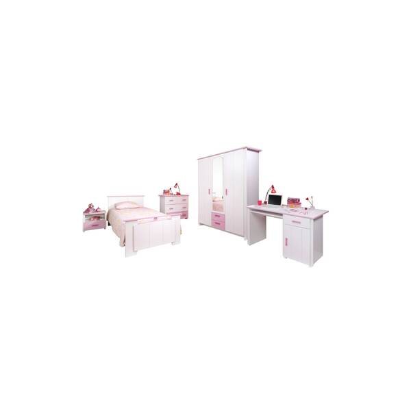 Bild 1 von Kinderzimmer Biotiful Parisot 5-tlg weiß - rosa