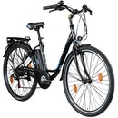 Bild 1 von Zündapp Z505 28 Zoll E-Bike Citybike Pedelec 700c Tiefeinsteiger Damenfahrrad Heckantrieb... 48 cm, schwarz/blau