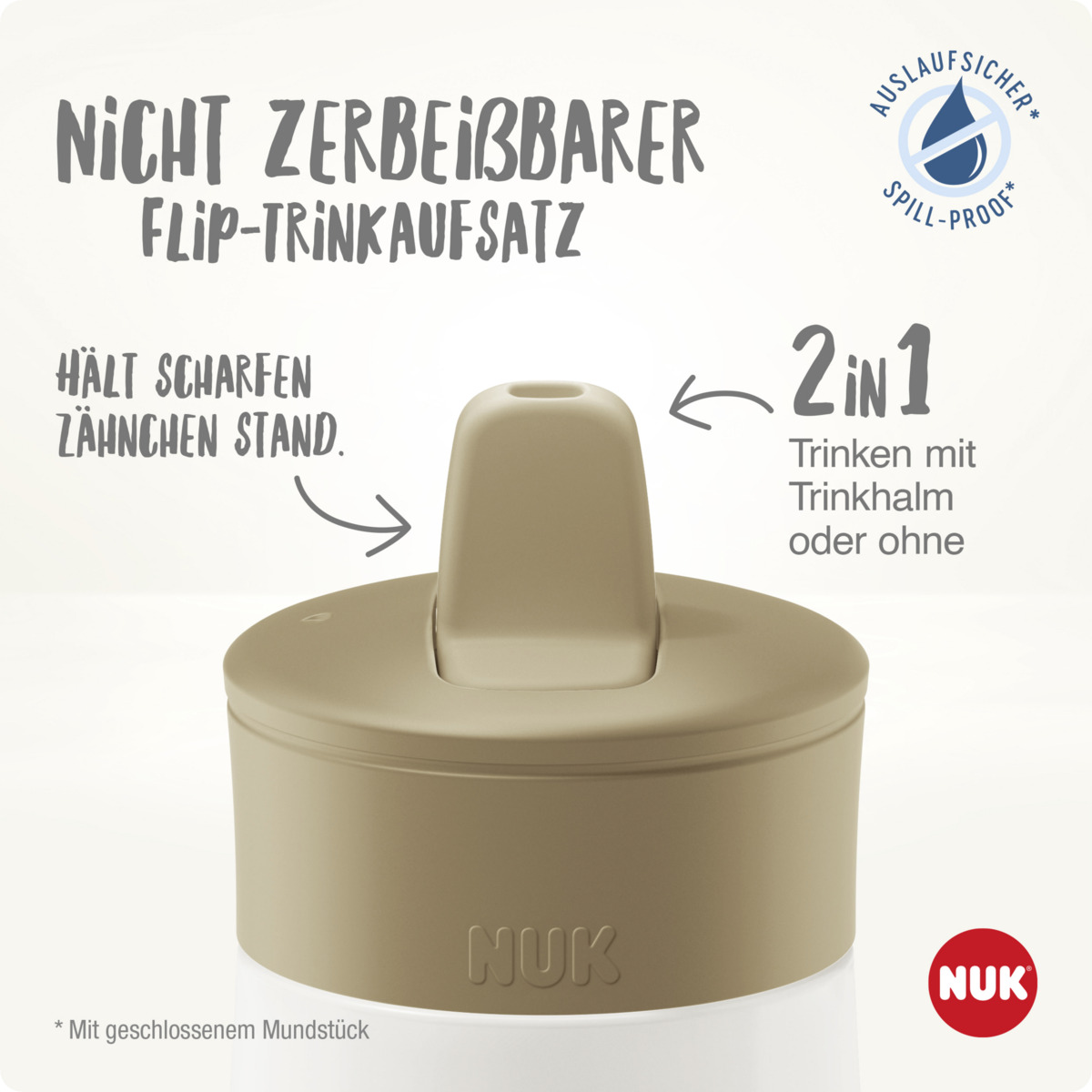 Bild 2 von NUK Mini-Me Flip Trinkflasche violett 450ml, ab 12 Monate