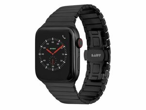 LAUT LINKS Watch Strap, Armband für Apple Watch 42/44 mm, Edelstahl, schwarz