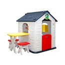 Bild 1 von Kinder Spielhaus ab 1 - Garten Kinderhaus mit Tisch - Kinderspielhaus Kunststoff