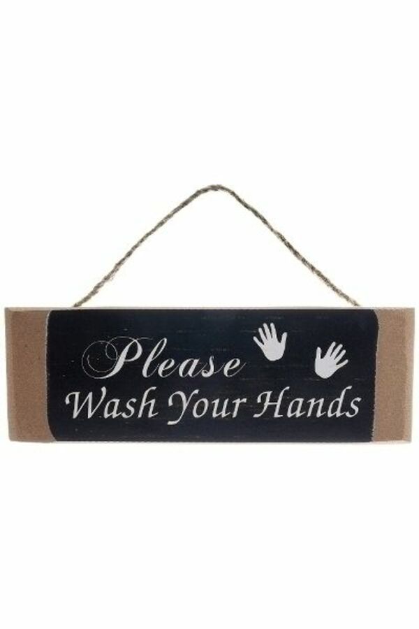 Bild 1 von MyFlair Holzschild "Wash your hands"