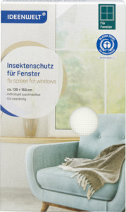 IDEENWELT Insektenschutz für Fenster weiß