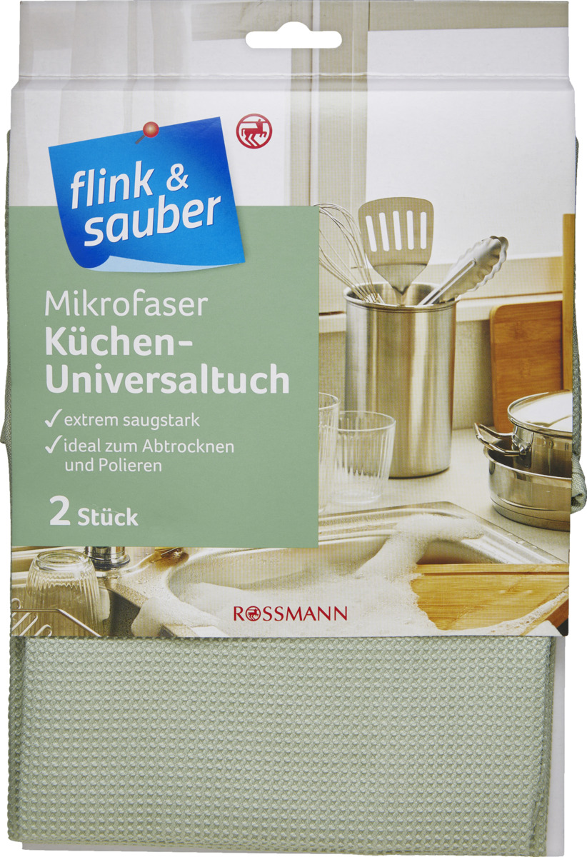 Bild 2 von flink & sauber 
            Microfaser Küchen-Universaltuch