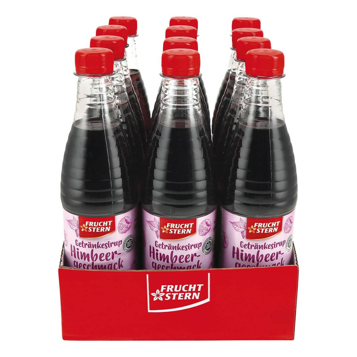 Bild 1 von Fruchtstern Himbeersirup 0,5 Liter, 12er Pack