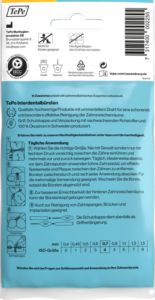 Bild 2 von TePe 
            Interdentalbürste Original, Gr. 4