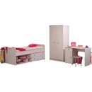Bild 1 von Kinderzimmer Smoozy Parisot 3-tlg weiß Bett Kleiderschrank Schreibtisch Funktionsbett Jugendzimmer