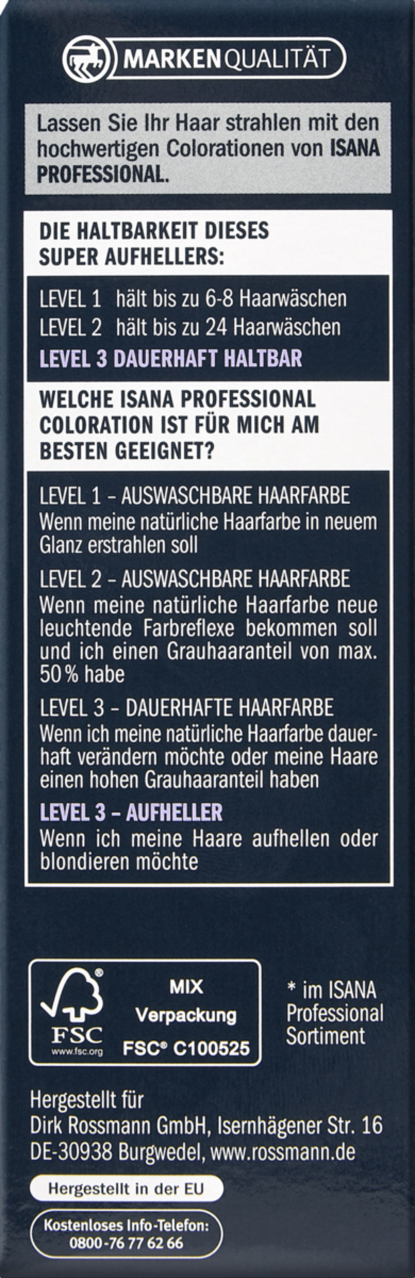 Bild 2 von ISANA PROFESSIONAL Super Aufheller Ultra Helles Blond