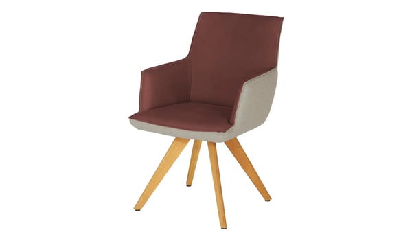 Bild 1 von KOINOR Armlehnstuhl Leder  Schwof rot Maße (cm): B: 57 H: 90 T: 66 Stühle