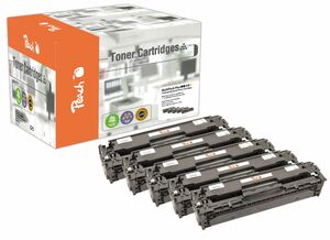 Peach Spar Pack Plus Tonermodule kompatibel zu HP CB540, CB541, CB542, CB543