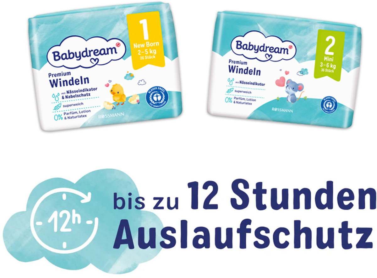 Bild 3 von Babydream Premium Windeln Gr. 2 Mini 3-6 kg
