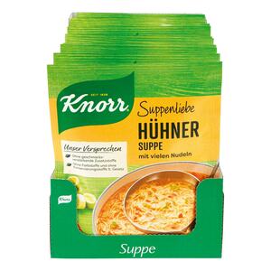 Knorr Suppenliebe Hühnersuppe mit Nudeln ergibt 0,75 Liter, 15er Pack