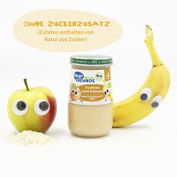 Bild 3 von Freche Freunde Bio Baby Fruchtreis Banane & Apfel, 190 g