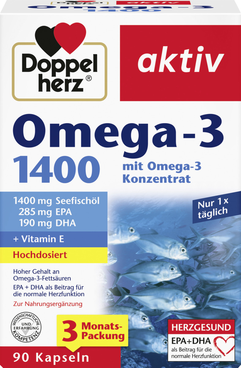 Bild 1 von Doppelherz aktiv Omega-3 1400 Kapseln