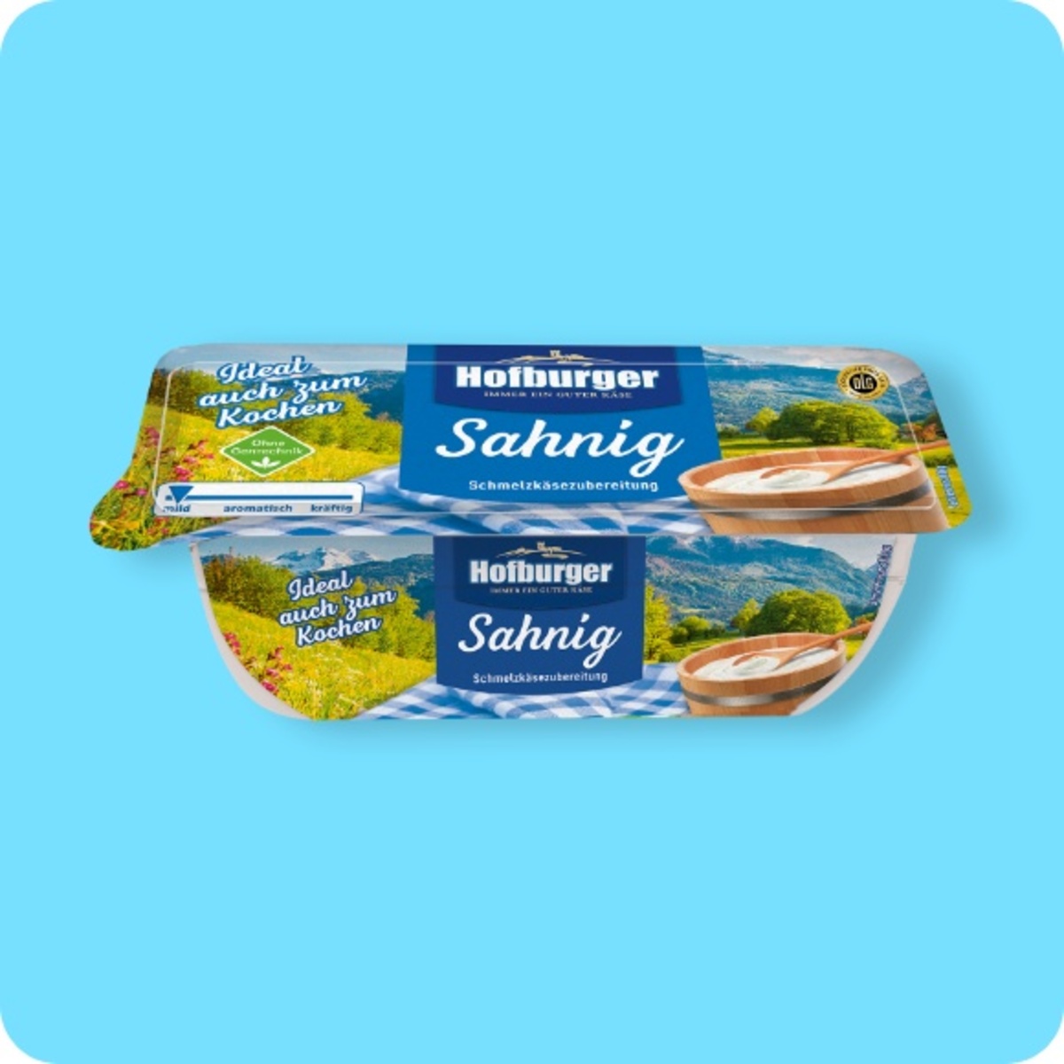 Bild 1 von HOFBURGER Schmelzkäsezubereitung, versch. Sorten