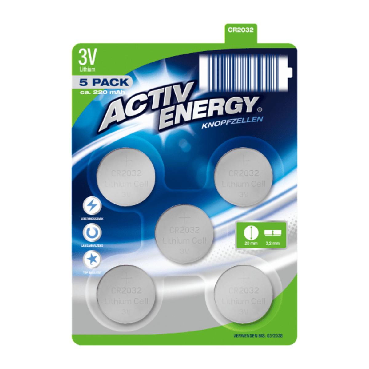 Bild 2 von ACTIV ENERGY Knopfzellen
