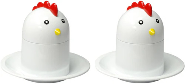 Bild 1 von GSD HAUSHALTSGERÄTE Eierköpfer, (Set, 2 tlg.), Kunststoff, Chicken-Design