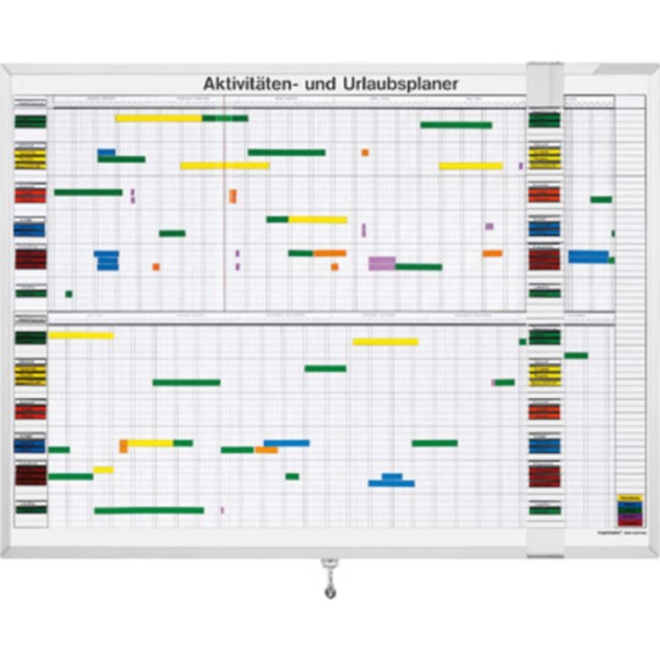 Bild 1 von magnetoplan Aktivitäten- und Urlaubsplaner, 7-Tage-Woche - 30 Mitarbeiter