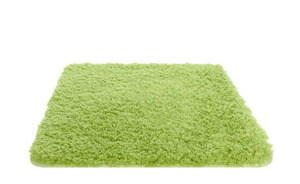 HOME STORY Badteppich  Curly - grün - 100% Polyester - 50 cm