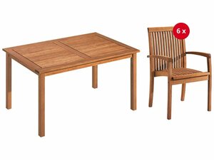memo Gartenmöbelset »Enya«, (Spar-Set, 5-tlg., Tisch (150 x 90 cm), 4 Stühle), Made in Europe