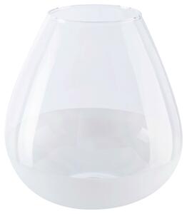 Vase Bromelo in Weiß aus Glas