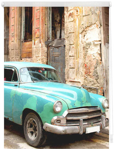 LICHTBLICK ORIGINAL Seitenzugrollo »Klemmfix Motiv Kuba«, Lichtschutz, ohne Bohren, freihängend, bedruckt