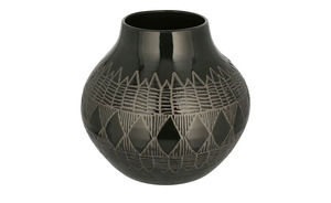 Vase schwarz Steingut Maße (cm): H: 36  Ø: [41.0] Dekoration